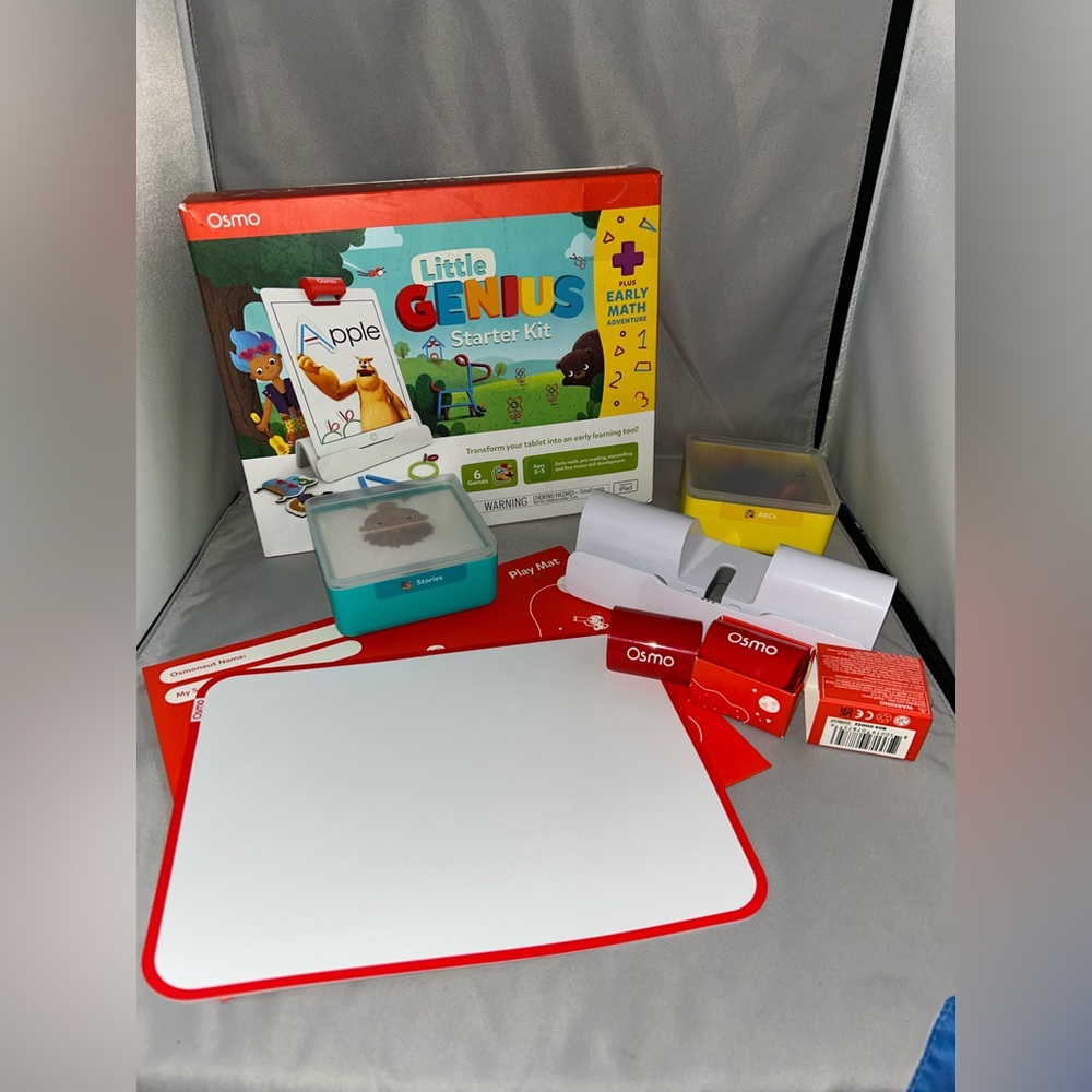 Osmo - Little Genius Starter Kit - for iPad - Red and White iPad not included